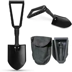 Mini Folding Shovel, Portable, Lightweight, Outdoor Tactical Survival Folding Mini Shovel for Backcountry, Camping, Gardening, Beach, Digging, Mud and Snow