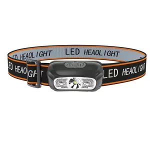 Mini LED Headlamp with Built-in Battery, USB Rechargeable, 500 Lumens, Adjustable Elastic Band, Waterproof IP64 for Outdoor Camping and Fishing