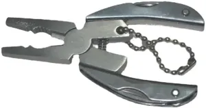 Mini Outdoor Multi-Function Folding Pliers Stainless Steel Back Screwdriver Cutting Pliers Folding Tongs are Used in Camping