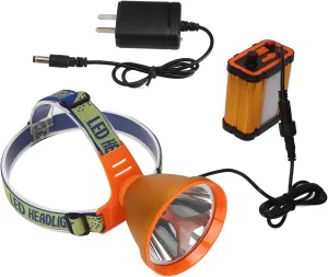 Mining Headlamp,Rechargeable Headlamp, Strong Light Rechargeable LED Safety Mining Headlight with 12000mah Lithium Battery, Durable and Reliable, Head Lights for Hunting Fishing Camping, Head lam