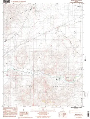 Misfits Flat NV topo map, 1:24000 Scale, 7.5 X 7.5 Minute, Historical, 1985, Updated 1993, 26.9 x 22 in