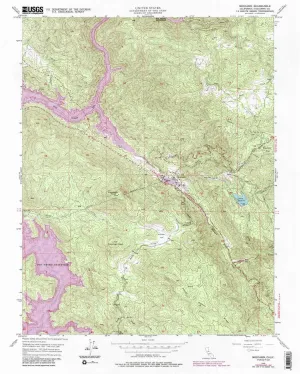 Moccasin CA topo map, 1:24000 Scale, 7.5 X 7.5 Minute, Historical, 1948, Updated 1987, 26.8 x 21.5 in