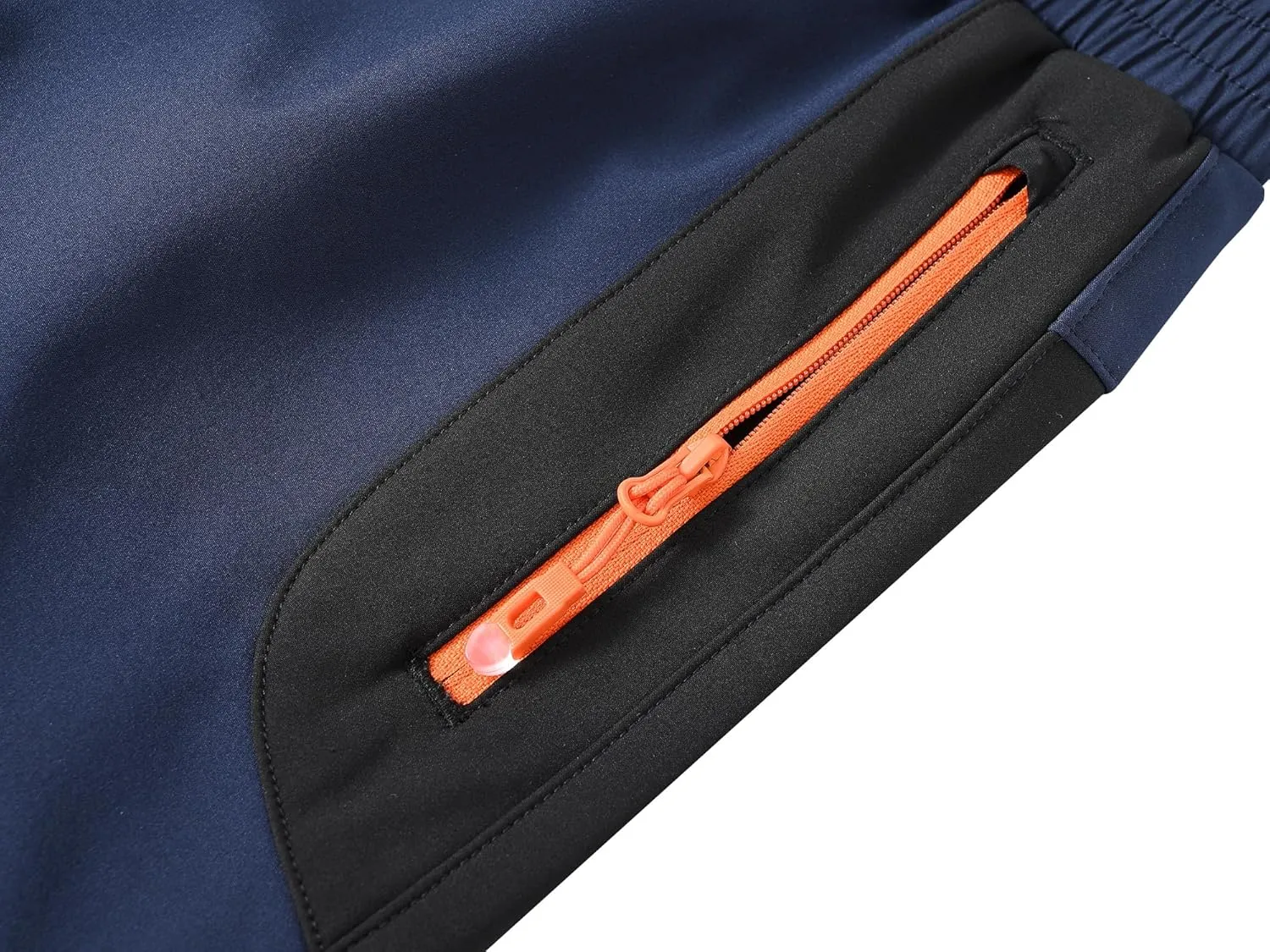 MoFiz Kids Fleece Lined Hiking Snow Ski Pants Boys Waterproof Winter Warm Outdoor Pants with Zippered Pocket