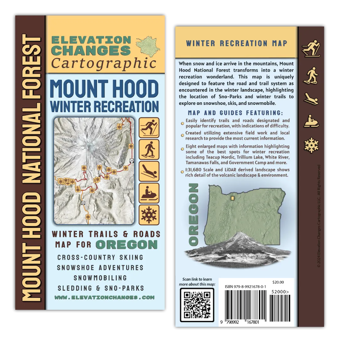 Mount Hood National Forest Winter Recreation Field Map