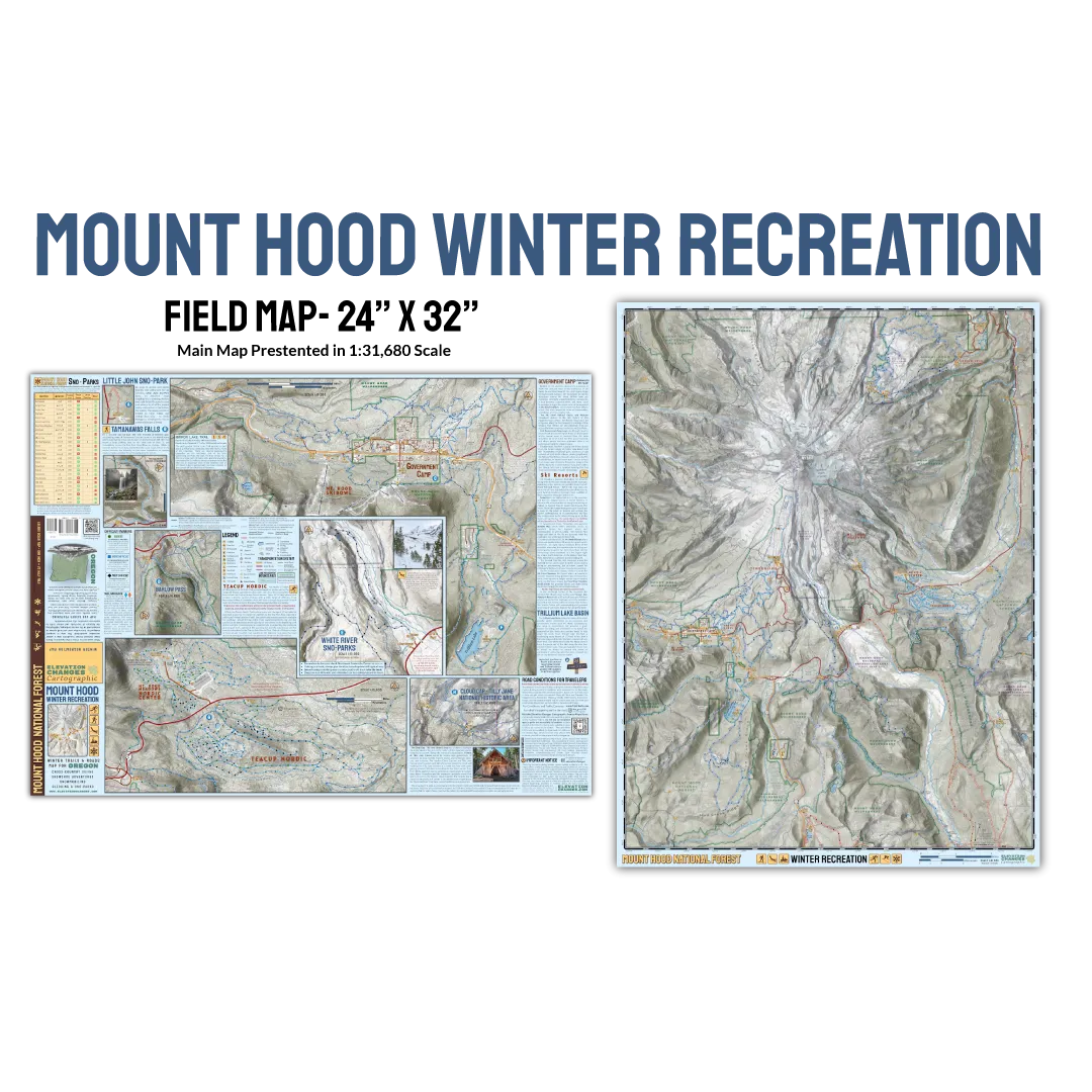 Mount Hood National Forest Winter Recreation Field Map