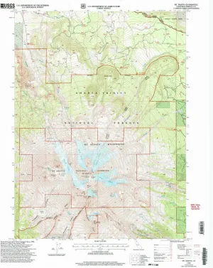 Mt Shasta CA topo map, 1:24000 Scale, 7.5 X 7.5 Minute, Historical, 1998, Updated 2003, 26.7 x 21.9 in