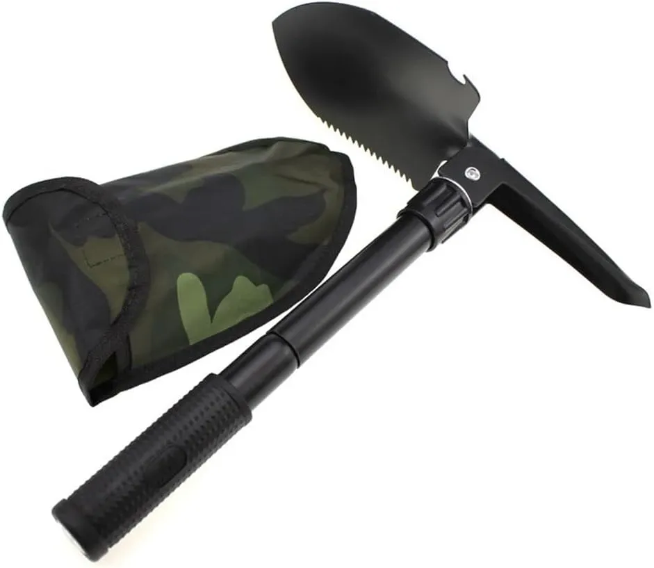 Multi-Function Camping Shovel Foldable Shovels Military Tactical Shovel Hiking Outdoor Garden Hoe Digging Hand Tool Kit