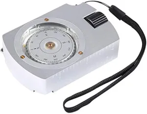 Multi Functional Survival Compass Camping Hiking Compass Map Measurer Distance Calculator Metal Professional Military Compass
