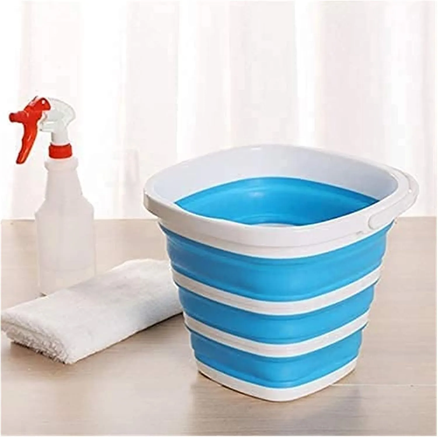 Multifunction Folding Bucket for Travel， Collapsible BucketPortable Folding Bucket Foldable Basin Tourism
