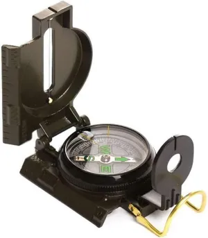 Multifunctional Compass All Metal Military Waterproof High Accuracy Compass with Bubble Level for Outdoor Activities