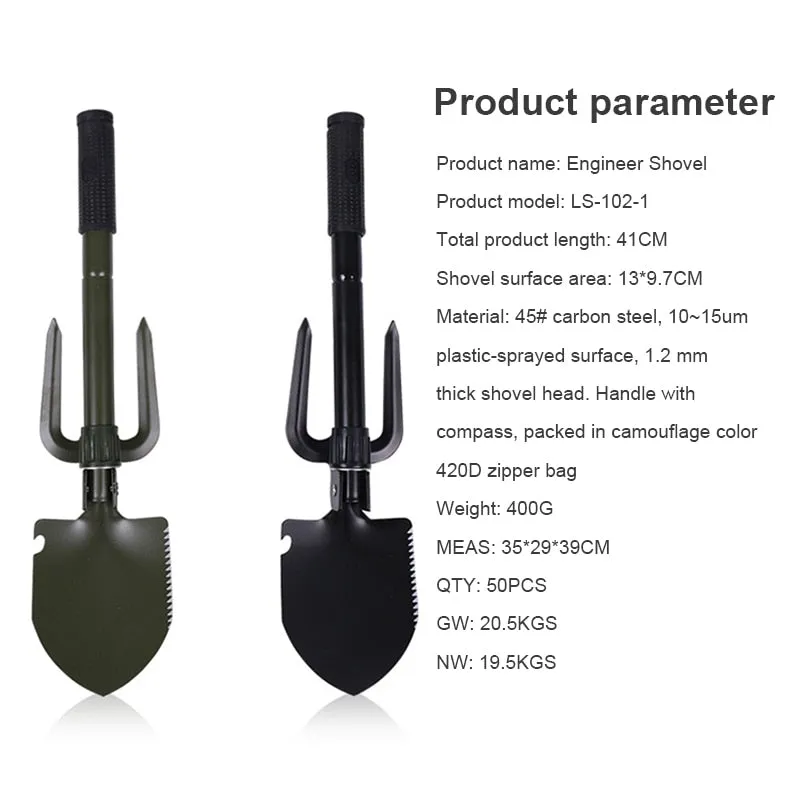 Multifunctional Survival Military Shovel