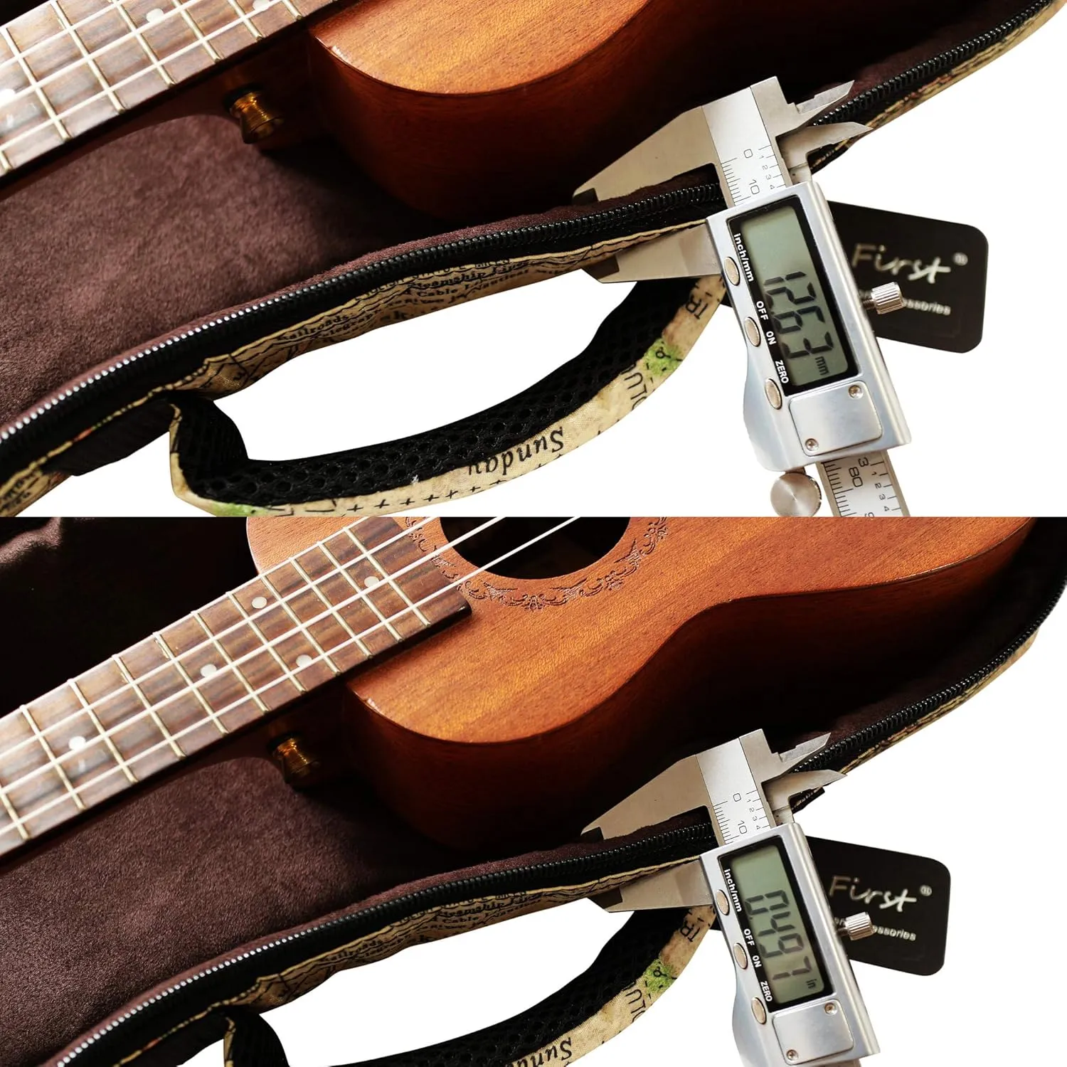 MUSIC FIRST Original Design "Ancient Map" Waterproof ukulele case ukulele bag ukulele cover, New Arrial (Fit for 23~24 inch Concert Ukulele)