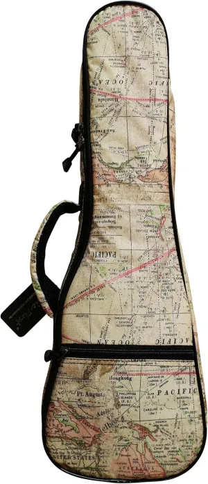 MUSIC FIRST Original Design "Ancient Map" Waterproof ukulele case ukulele bag ukulele cover, New Arrial (Fit for 23~24 inch Concert Ukulele)