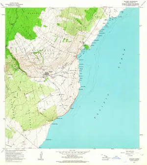 Naalehu HI topo map, 1:24000 Scale, 7.5 X 7.5 Minute, Historical, 1962, Updated 1964, 26.8 x 24 in