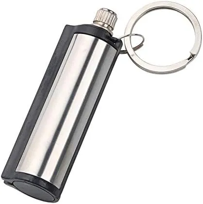 NAKUPENDA 5Pcs Permanent Match Flint Keychain Match Fire Starter Waterproof Emergency Survival Fire Starter Unlimited Sticks for Outdoor Camping (No Oil)