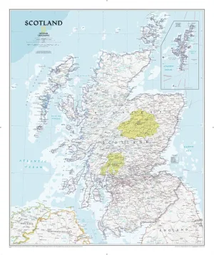 National Geographic Scotland Wall Map - Classic - Laminated (30 x 36 in) (National Geographic Reference Map) Map – December 13, 2017