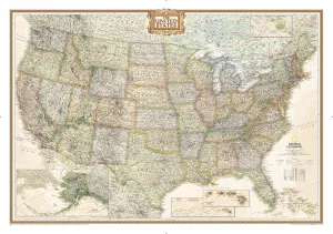 National Geographic United States Wall Map - Executive - Laminated (43.5 x 30.5 in) (National Geographic Reference Map) Map – October 2, 2021
