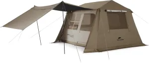 Naturehike Village Camping Tent,4/6/8 Person Tents for Camping, 60S Easy Setup Instant Tent for Family Camping, Car Camping