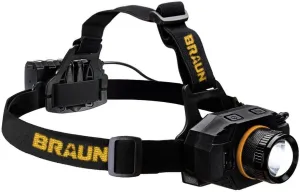 New! Fits Braun 1400 Lumen Hands-Free Rechargeable Headlamp - Includes Lithium Ion Battery That Charges from USB Port, IP54-rated Rated to Withstand Harsh Conditions, 560 ft Range, 13 Hour Runtime