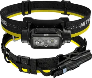 Nitecore Nu43 1400 Lumens Rechargeable headlamp with Carbon 6k runtime Extender kit