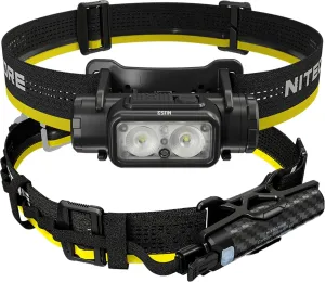 Nitecore NU53 1800 Lumen USB_C Rechargeable Headlamp with Carbon 6K Extra Long Battery Runtime