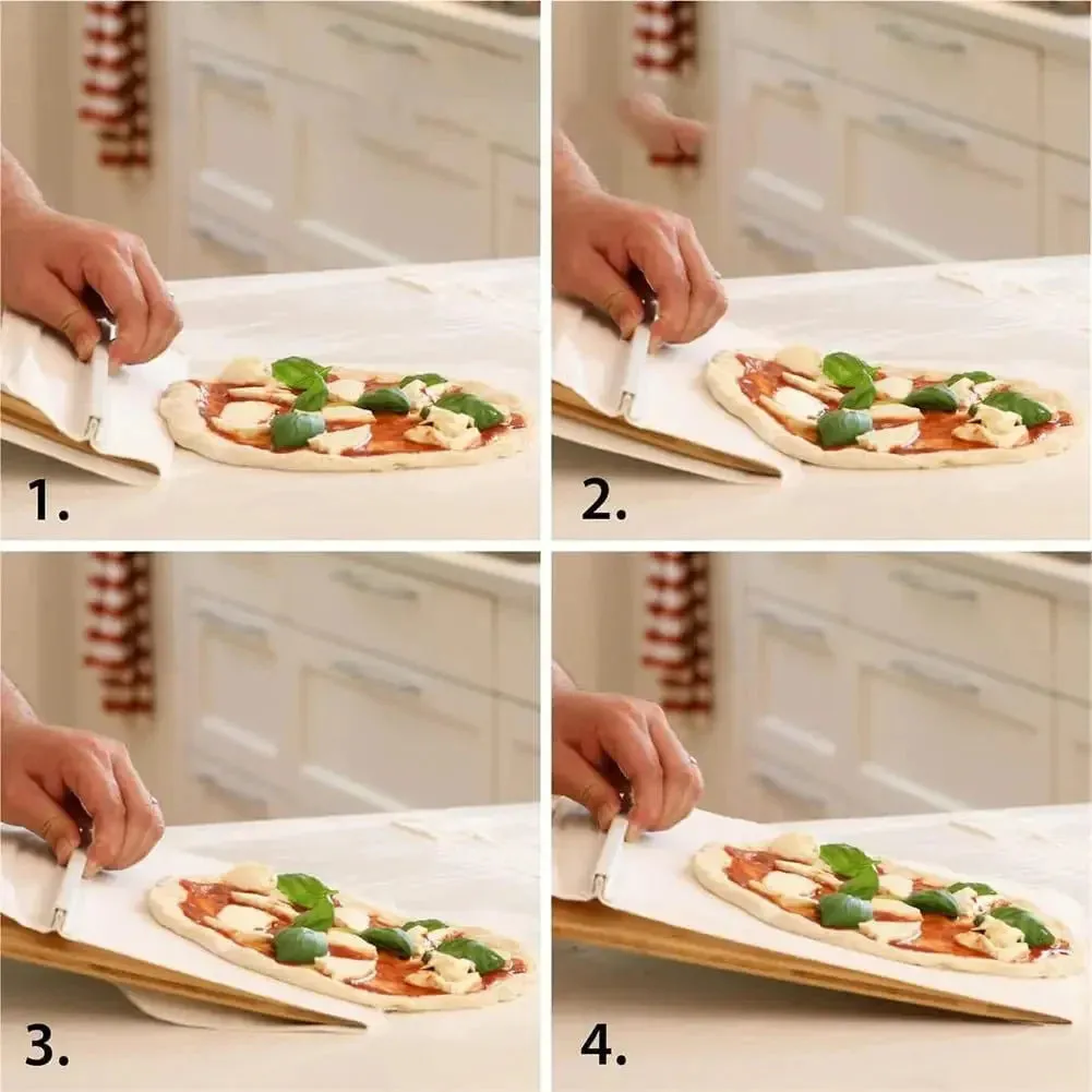 Non-Stick Pizza Shovel - Sliding Kitchen Gadget for Smooth Cutting & Transfer