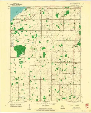 North Cape WI topo map, 1:24000 Scale, 7.5 X 7.5 Minute, Historical, 1959, Updated 1960, 27.26 x 21.76 in