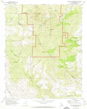 North Chalone Peak CA topo map, 1:24000 Scale, 7.5 X 7.5 Minute, Historical, 1969, Updated 1973, 26.8 x 22 in