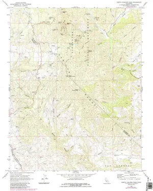 North Chalone Peak CA topo map, 1:24000 Scale, 7.5 X 7.5 Minute, Historical, 1969, Updated 1984, 26.7 x 22 in