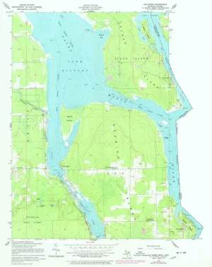 Oak Ridge MI topo map, 1:24000 Scale, 7.5 X 7.5 Minute, Historical, 1951, Updated 1978, 26.9 x 21.3 in