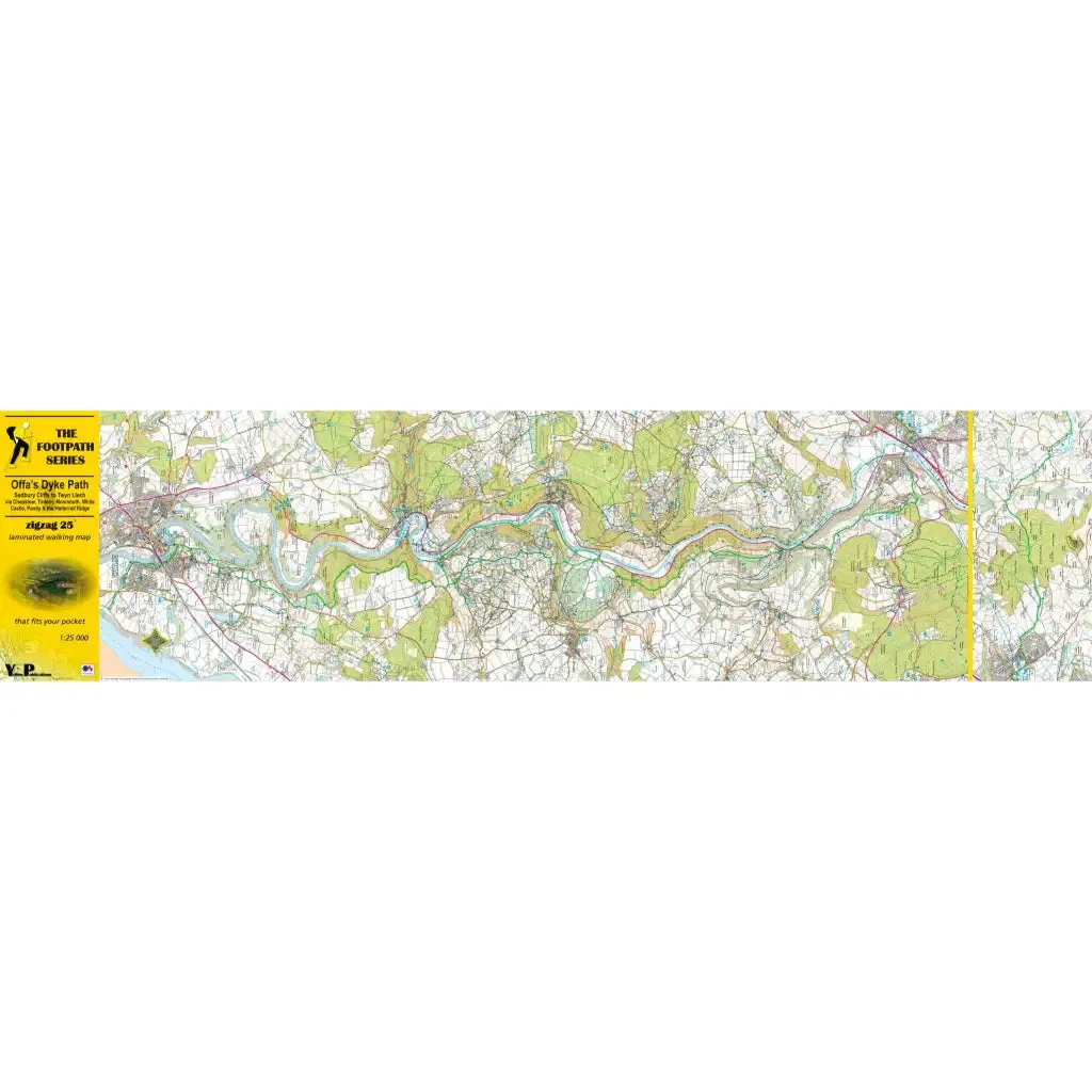 Offa's Dyke Path 1 - Sedbury Cliffs to Twyn Llech - Zigzag map
