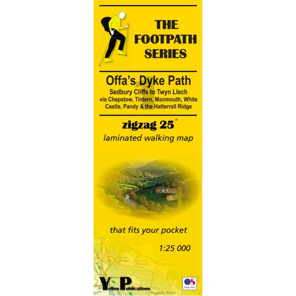 Offa's Dyke Path 1 - Sedbury Cliffs to Twyn Llech - Zigzag map