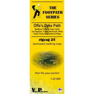 Offa's Dyke Path 1 - Sedbury Cliffs to Twyn Llech - Zigzag map
