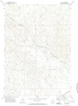 Oriva WY topo map, 1:24000 Scale, 7.5 X 7.5 Minute, Historical, 1971, Updated 1974, 26.8 x 21.4 in