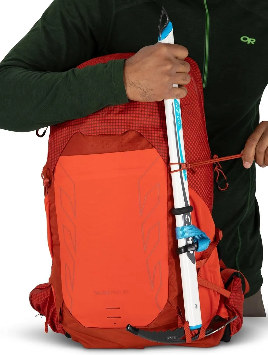 Osprey Talon Pro 20L Men's Hiking Backpack with Hipbelt, Silver Lining
