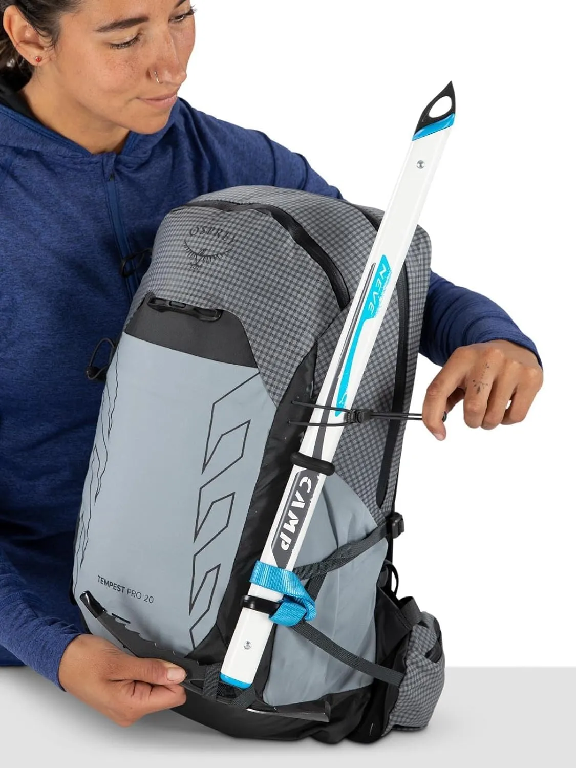 Osprey Tempest Pro 20L Women's Hiking Backpack with Hipbelt, Silver Lining