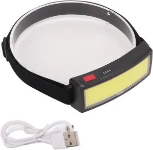 OUKENS COB Headlamp, USB Rechargeable Lightweight High Brightness LED Head Lamp, Headlamp Flashlight Headlamp Rechargeable for Fishing Camping Night Riding