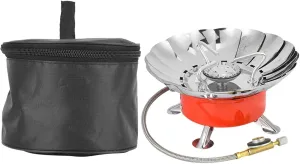 OUKENS Outdoor Dining Set Camp Stove,Portable Windproof Folding Barbecue Stove for