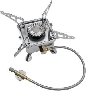 Outdoor Cassette Stove Compact Gas Cooker Portable Picnic Stove Stainless Steel Cooking Head