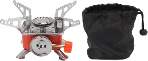 Outdoor Folding Gas Stove, Folding Mini Quadrate Stove Cooker Camping Picnic Portable Gas Stove