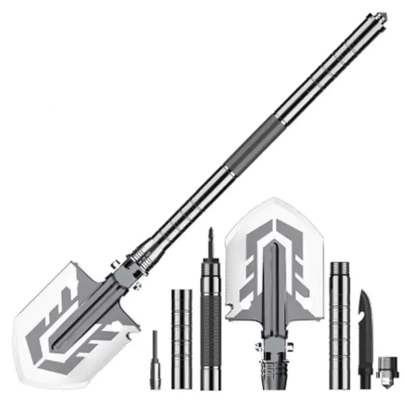 Outdoor Grade With Military Multi-Functional Streamlined Service-focused Reliability Shovel