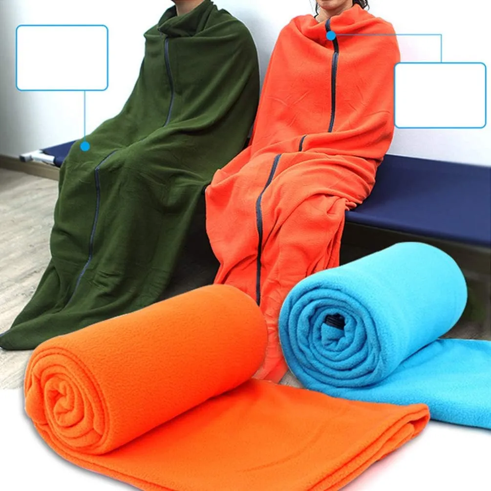 Outdoor Sleeping Bag Polar Fleece Sleeping Bag Sleeping Bag Sack Liner for Camping Hiking Outside Tent