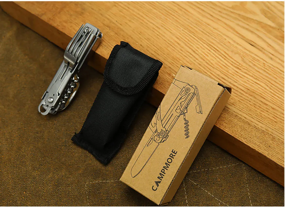 Outdoor Tableware Multi-function Portable Knife Fork Spoon Bottle Opener Foldable Cutlery Camping Equipment