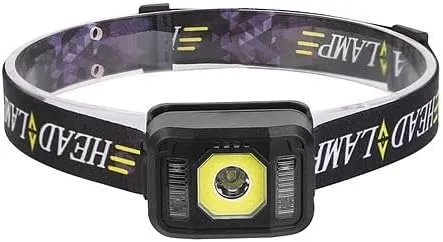 [Pack of 2] 2Packs Rechargeable Motion Sensor Headlamp 6 Light Modes COB XPG Headlight Torch Flashlight for Fishing Running Camping Hiking