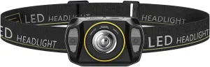 PANKERS Headlamp Rechargeable, 400 Lumen Motion Sensor Head Lamp Flashlight, Waterproof LED Headlight, 5 Modes Head Lights for Camping Cycling Running Fishing