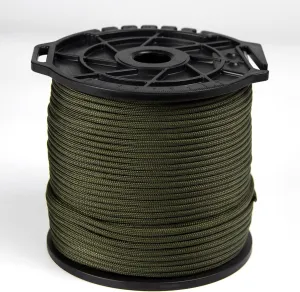 Paracord Rope, 328ft 4mm, 9 Strand Parachute Rope, Premium Nylon Type Lanyard with Cutting Groove for Camping,Clothsline,Hiking,Fishing and Survival