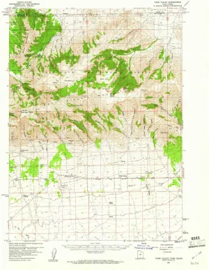 Park Valley UT topo map, 1:62500 Scale, 15 X 15 Minute, Historical, 1959, Updated 1960, 20.8 x 17 in