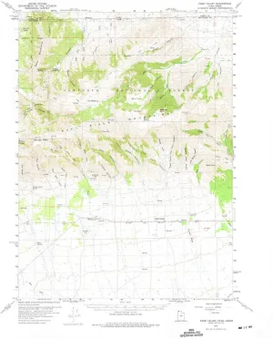 Park Valley UT topo map, 1:62500 Scale, 15 X 15 Minute, Historical, 1959, Updated 1975, 21.8 x 18 in