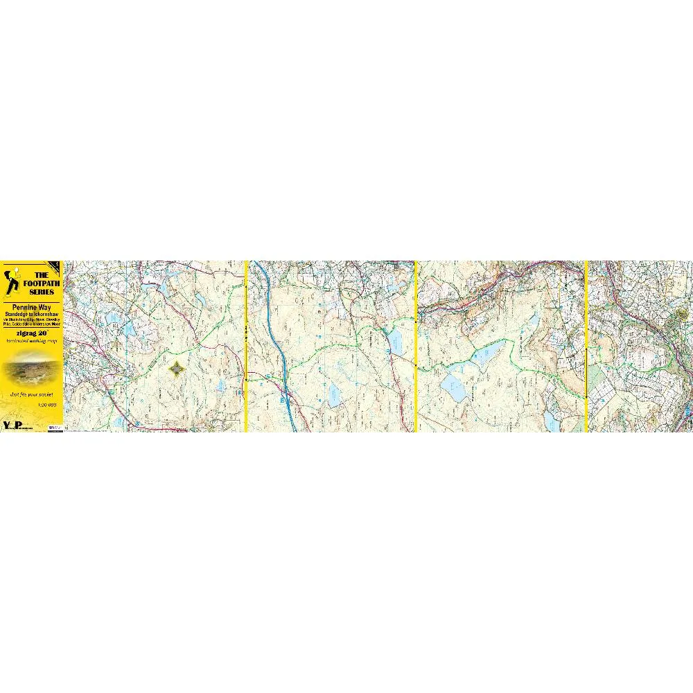Pennine Way 2 - Standedge to Ickornshaw - Zigzag map
