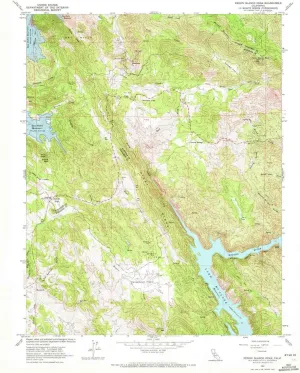 Penon Blanco Peak CA topo map, 1:24000 Scale, 7.5 X 7.5 Minute, Historical, 1962, Updated 1972, 26.9 x 22 in
